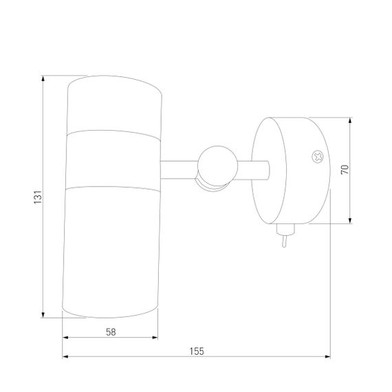 Спот Eurosvet Viero 20096/1 черный/золото