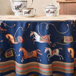 СКАТЕРТЬ КРУГЛАЯ "PASSAGE"150 СМ ,БЕЖЕВЫЙ, 100% ХЛОПОК ,ТВИЛ