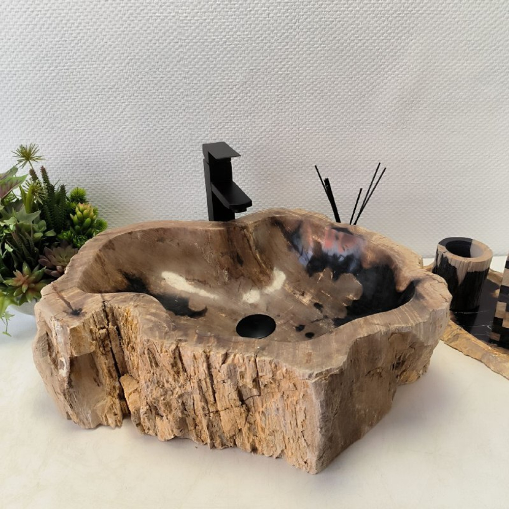 Раковина из окаменелого дерева OD-62408 58*47*17