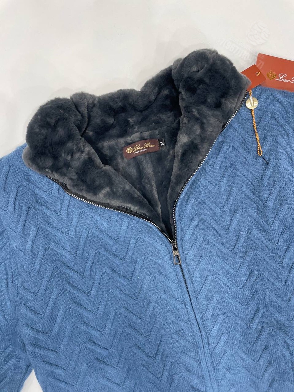 Кардиган с мехом Loro Piana