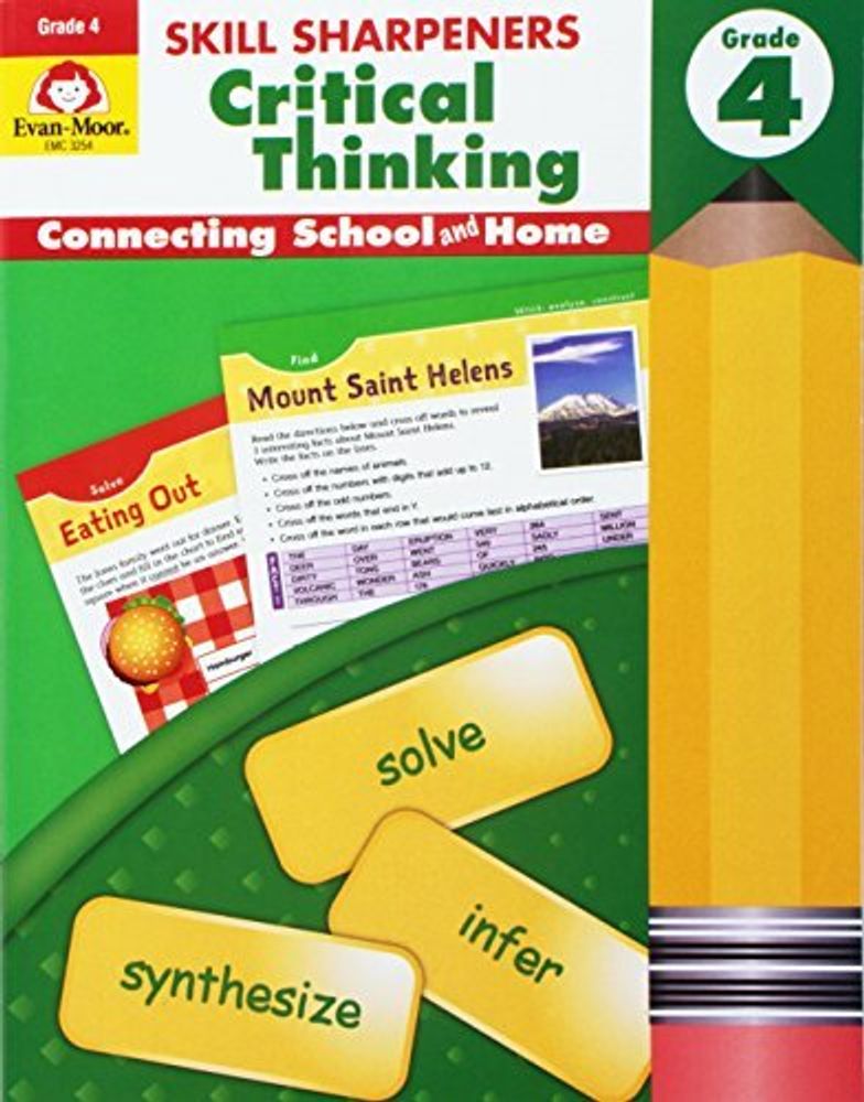 Skill Sharpeners: Critcal Thinking, Grade 4 - Activity Book