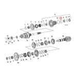 Втулка 6-й передачи 06-17 Dyna; 07-23 Softail; 07-23 Touring