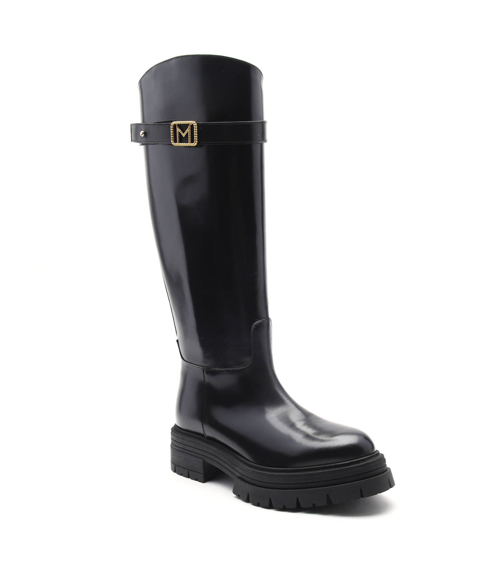 Кожаные офицерские сапоги Marella - черный(67960125)