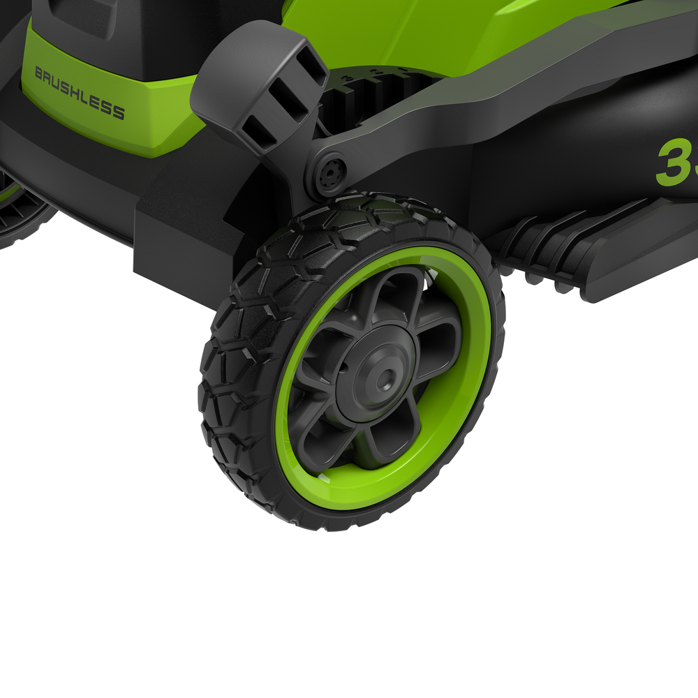 Газонокосилка аккумуляторная Greenworks GD24LM331, 24V, 33 см, бесщеточная, c 1хАКБ 4Ач (2520607UB)