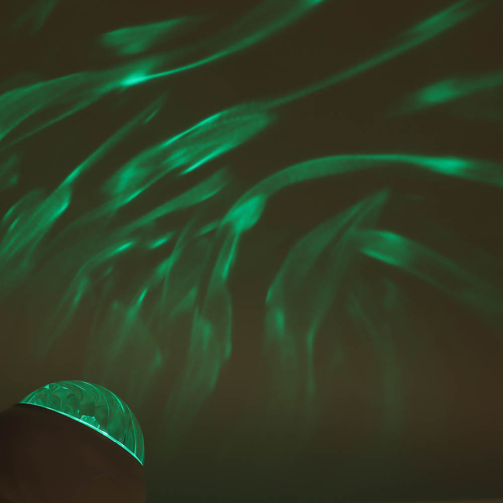 Светильник-ночник проектор неба BY Сфера, 3W, USB, пульт ДУ, D9×8 cм, пластик, белый