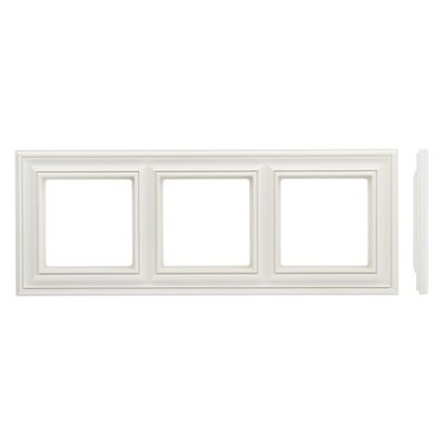 Рамка 3 поста LIREGUS RETRO K14-345-03.R/WWM белая матовая