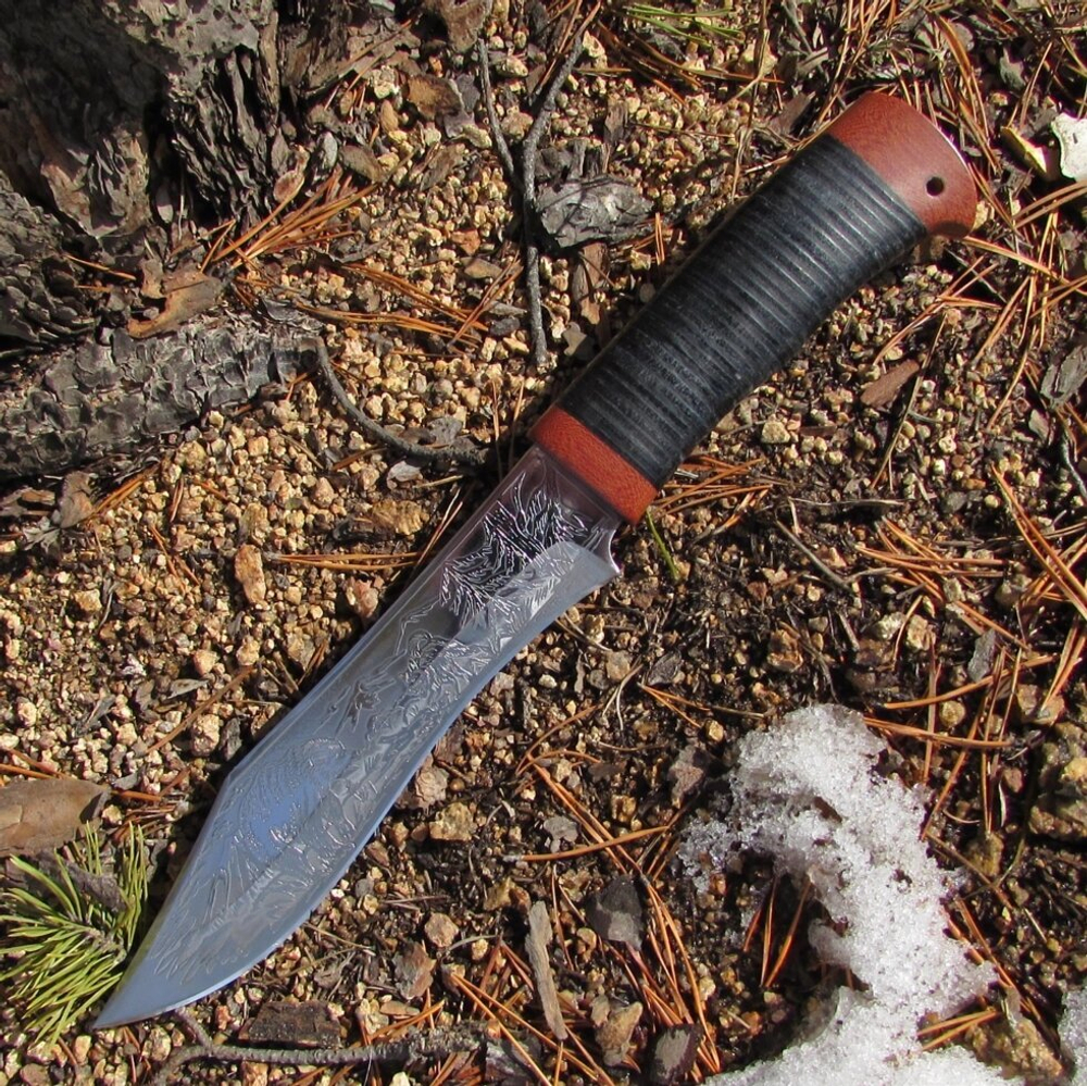 Нож охотничий НС-31 (X50CrMoV15) гравировка (Златоуст)