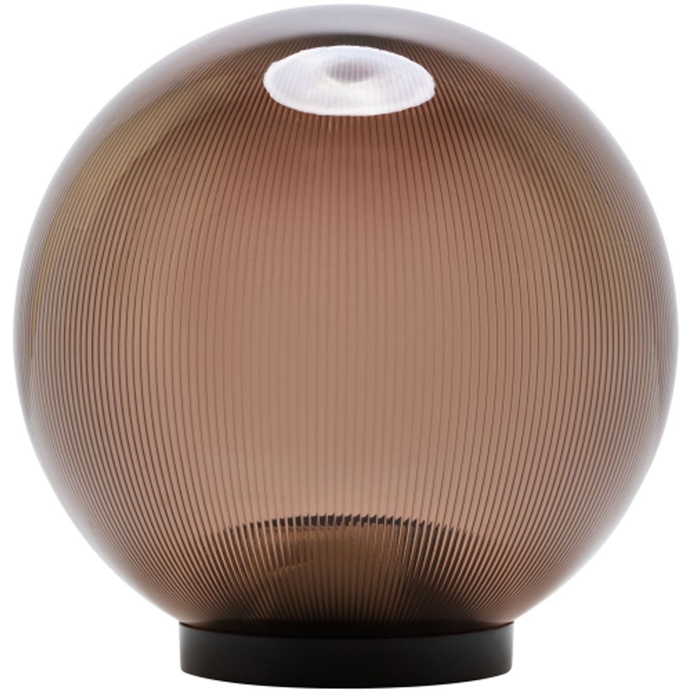 Садово-парковый светильник ЭРА НТУ 02-60-255 шар дымчатый призма на опору / кронштейн IP44 Е27 max60Вт d250mm