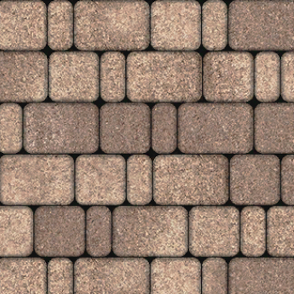 ТРОТУАРНЫЕ ПЛИТЫ КЛАССИКО - Б.1.КО.6 ЛИСТОПАД ГЛАДКИЙ ХАСКИ, КОМПЛЕКТ ИЗ 3 ВИДОВ ПЛИТ