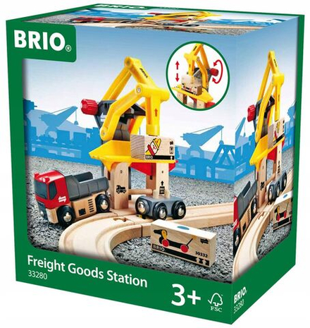 Деревянная железная дорога Brio World - Железнодорожный грузоподъёмный пункт Brio - Брио 33280