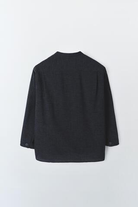 ZARA РУБАШКА В КЛЕТКУ, СИНИЙ/СЕРЫЙ