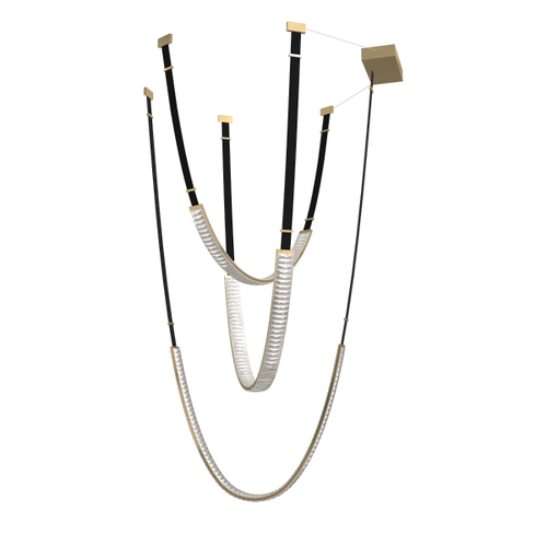 Подвесной светильник MD24083001-3A black/gold