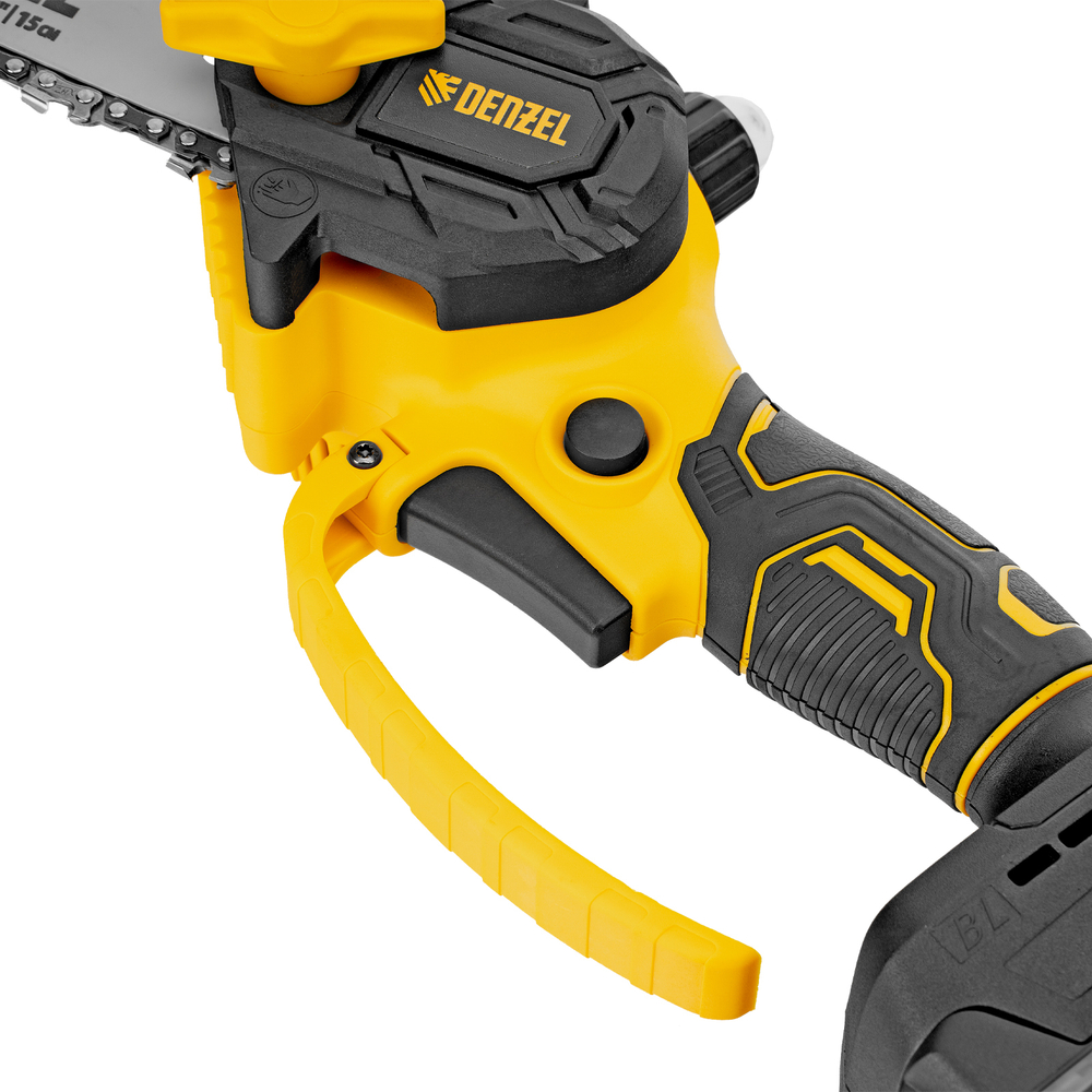 Цепная мини-пила аккумуляторная бесщет., CCS-150, шина 150 мм, Li-Ion, 20 В // Denzel