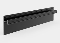 Теневой плинтус скрытого монтажа Pro Design 380 черный, 2700x17,5x52 мм