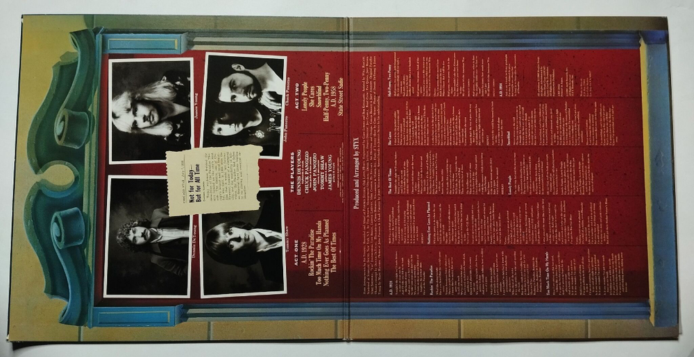 Винтажная виниловая пластинка LP Styx Paradise Theatre (Japan 1981) (No Obi)