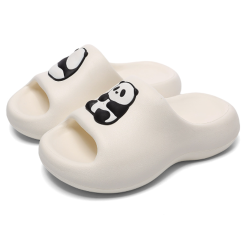 Шлепанцы "Панда", белые