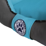 Лежанка для собак размер M двухсторонняя бирюзовая Царь-лежанка Lapalandia