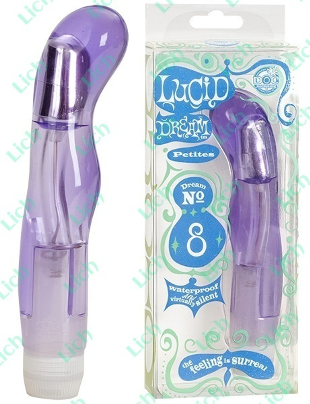 Фиолетовый вибростимулятор G-точки LUCID DREAM №8