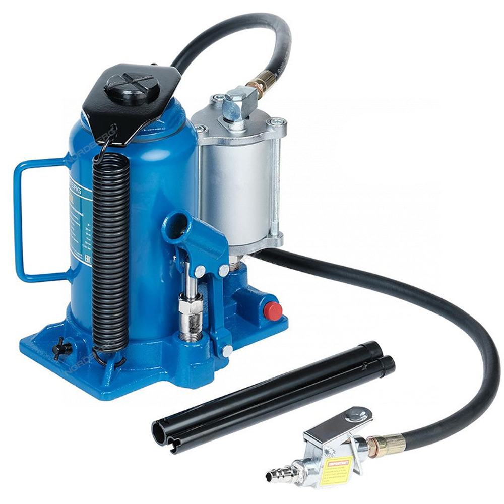 NORDBERG (N31320) Домкрат бутылочный пневмогидравлический 20 т