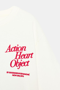 ZARA ФУТБОЛКА С ПРИНТОМ BOGDANKA POZNANOVIĆ ©2026, БЕЛЫЙ