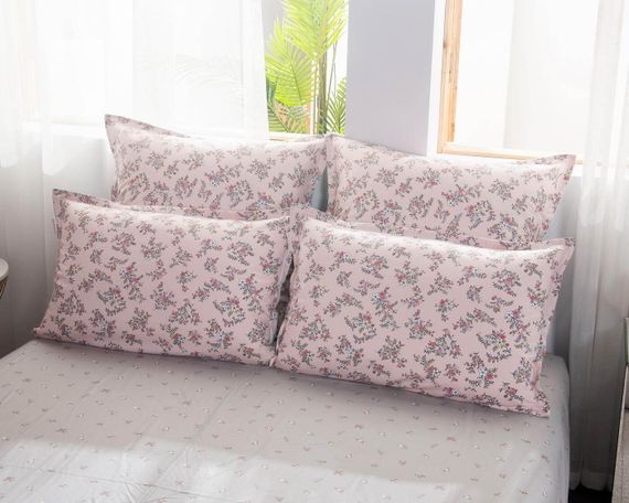 Валентина (персик) КПБ сатин Евро 4н