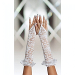 Перчатки кружевные (Цвет: Белый)