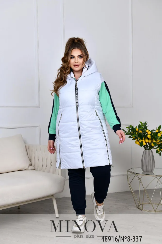 Костюм 8-337-ментол-белый Minova