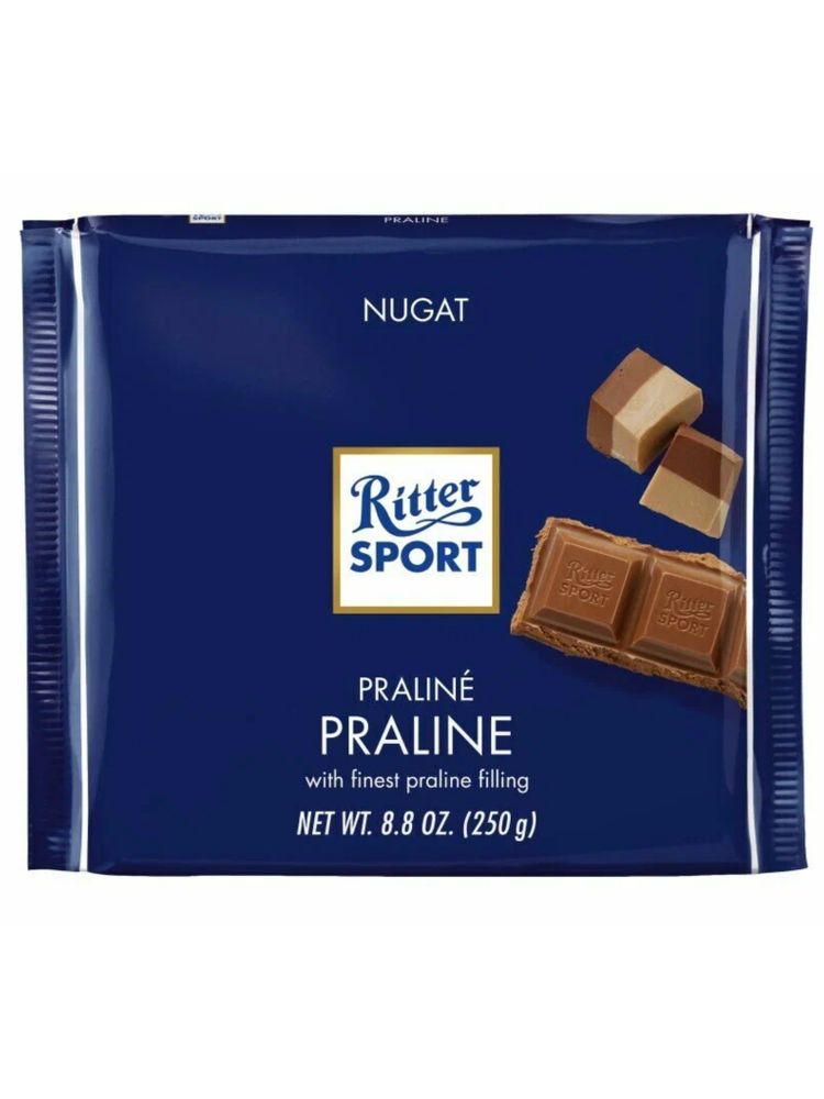 Шоколад Ritter Sport Шоколадно-ореховый с пралине 250 г x 2 шт