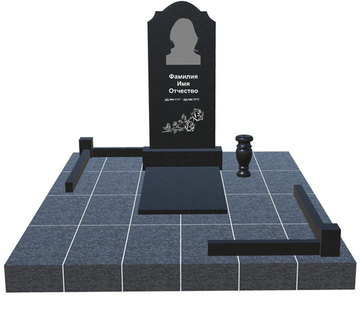 Готовое ритуальное сооружение 1,8м*2,4м (под ключ)