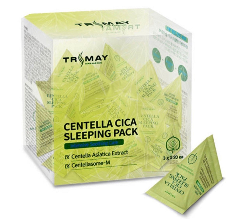 Trimay Centella Cica Sleeping Pack ночная маска для лица с центеллой