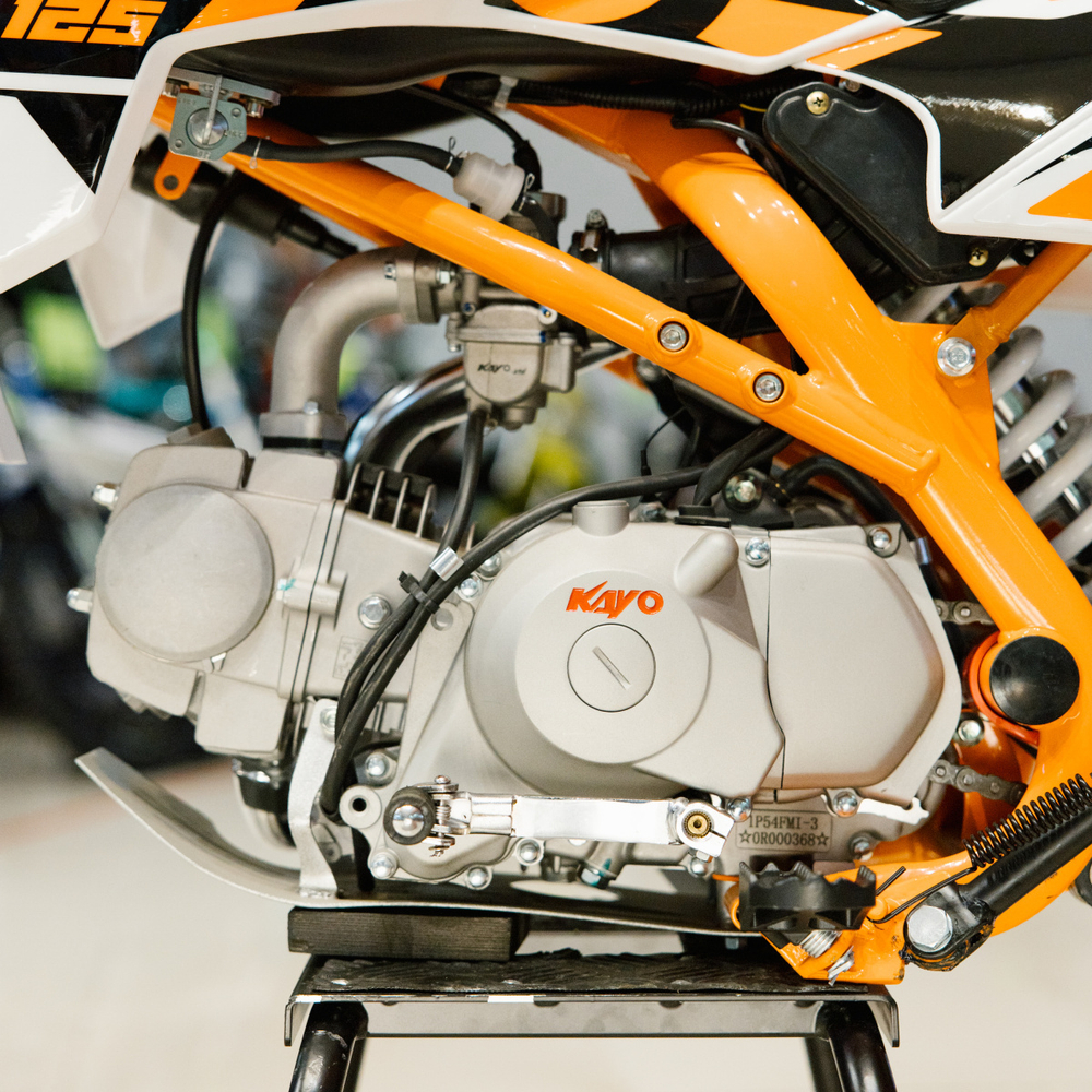 Питбайк KAYO BASIC K125EA 17/14 KRZ 2024 г. (полуавтомат, электростартер)