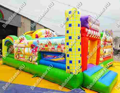 Коммерческий надувной батут "Конфетная страна" 6*5*2,8 м