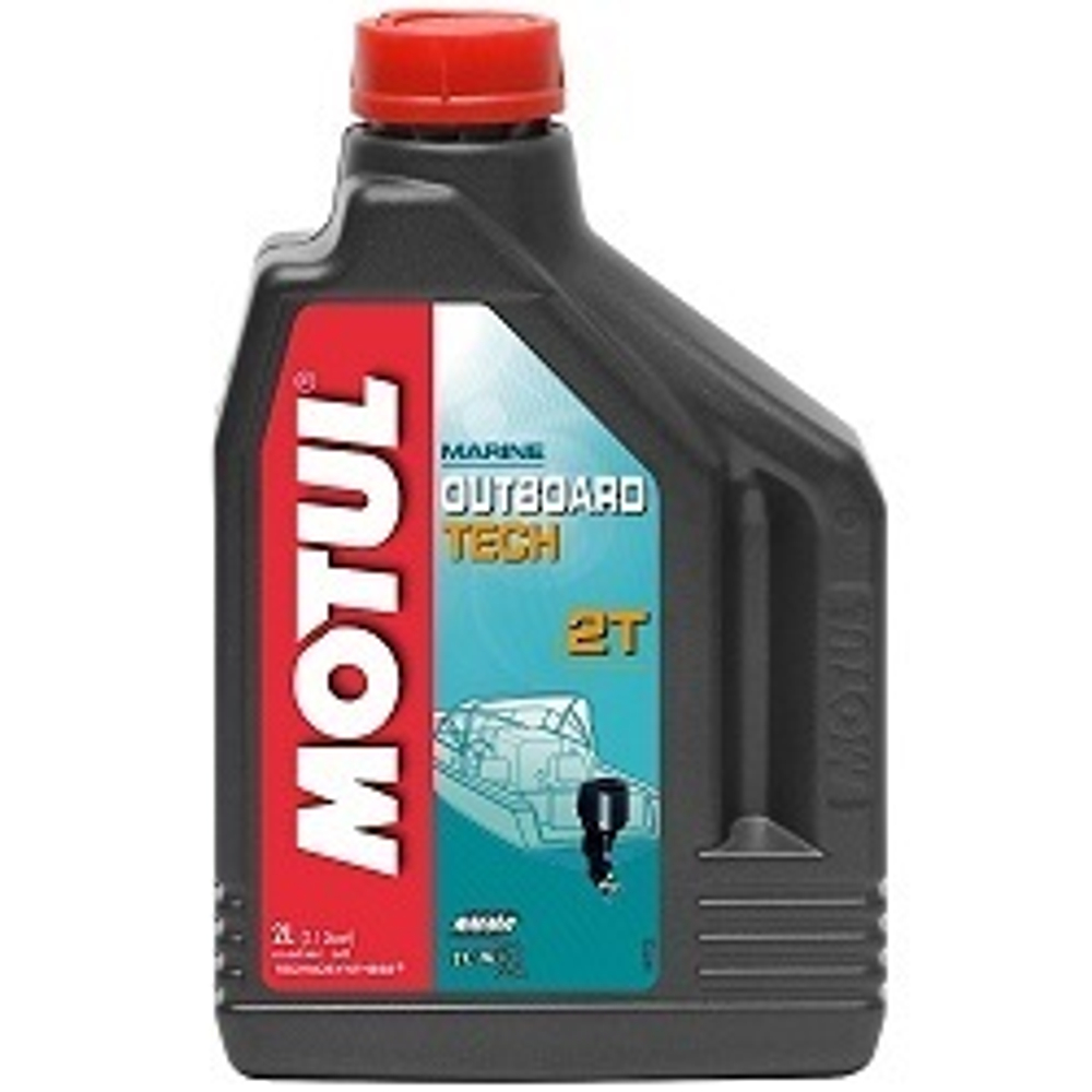 Масло мотор. 2T полусинт. Motul Outboard Tech 2л 101726 / 851721 / 106614