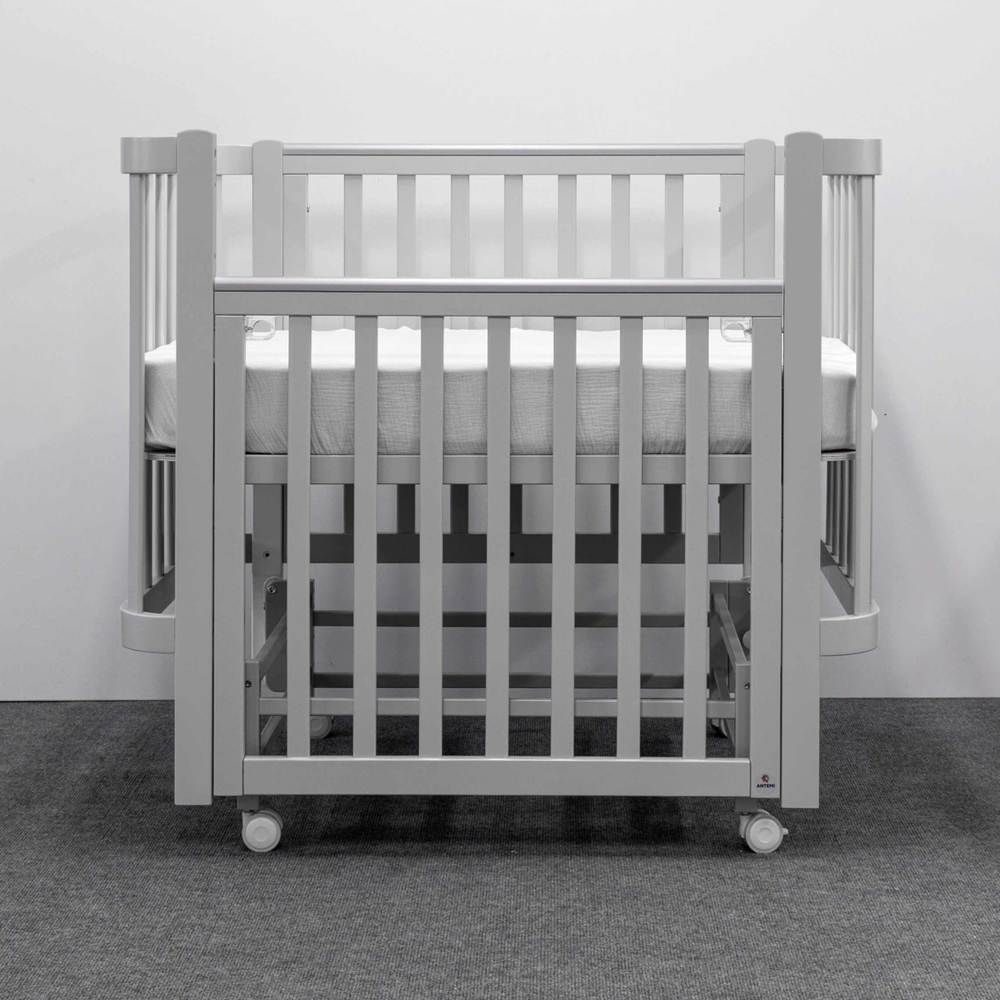 Детская кровать Antemi Terra Light New с маятником, Серый
