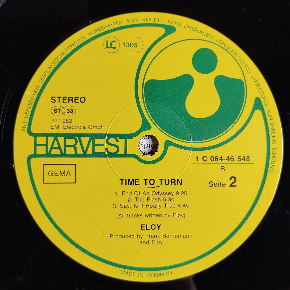 Винтажная виниловая пластинка LP Eloy Time To Turn (Germany 1982)