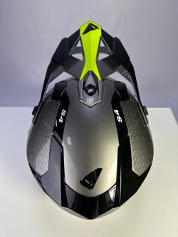 Мотошлем UFO HELMET INTREPID Gray/Neon Yellow Glossy