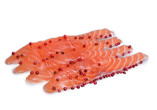 Лосось фирменной посолки с перцем розе, нарезка, 200г