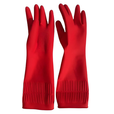 Перчатки резиновые 90 гр Textop MasterSafe S с длинной манжетой, опудренные 1/72