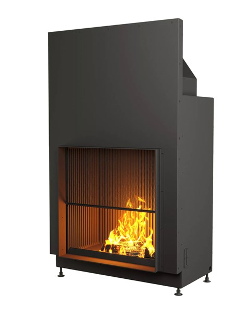 Открытая каминная топка с сеткой АСТОВ О1С 85\85