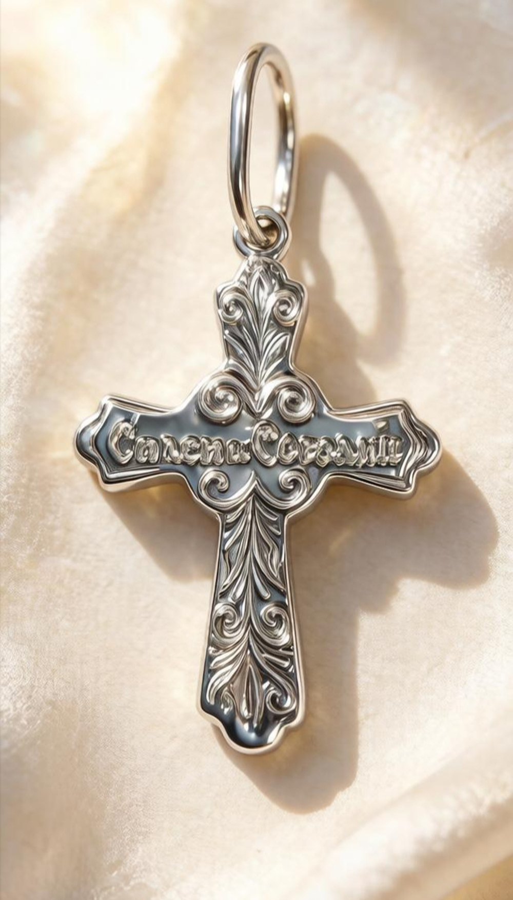 Ювелирный крест из серебра 925 пробы