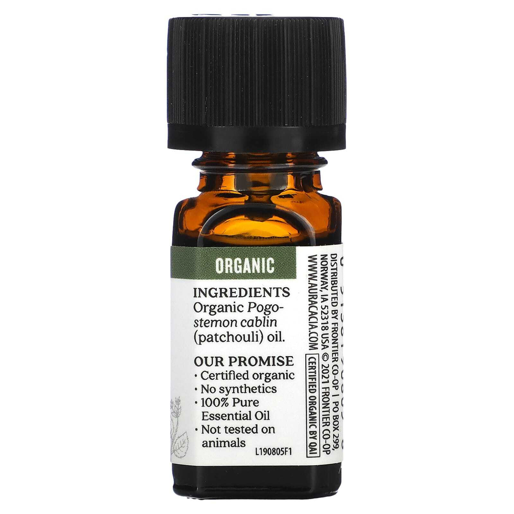 Aura Cacia, Organic, пачули, 0,25 жидкой унции (7,4 мл)