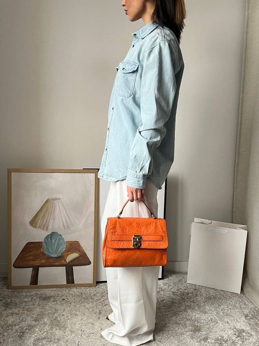 Кожаная сумка Michael Kors