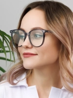 Очки для компьютера имиджевые защитные прозрачные нулевки