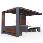 Пергола Комфорт 2 с мебелью и гирляндой