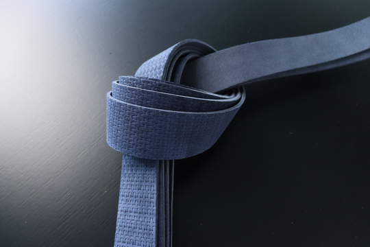 Ременная заготовка Шелк Синяя + Плита Плетение