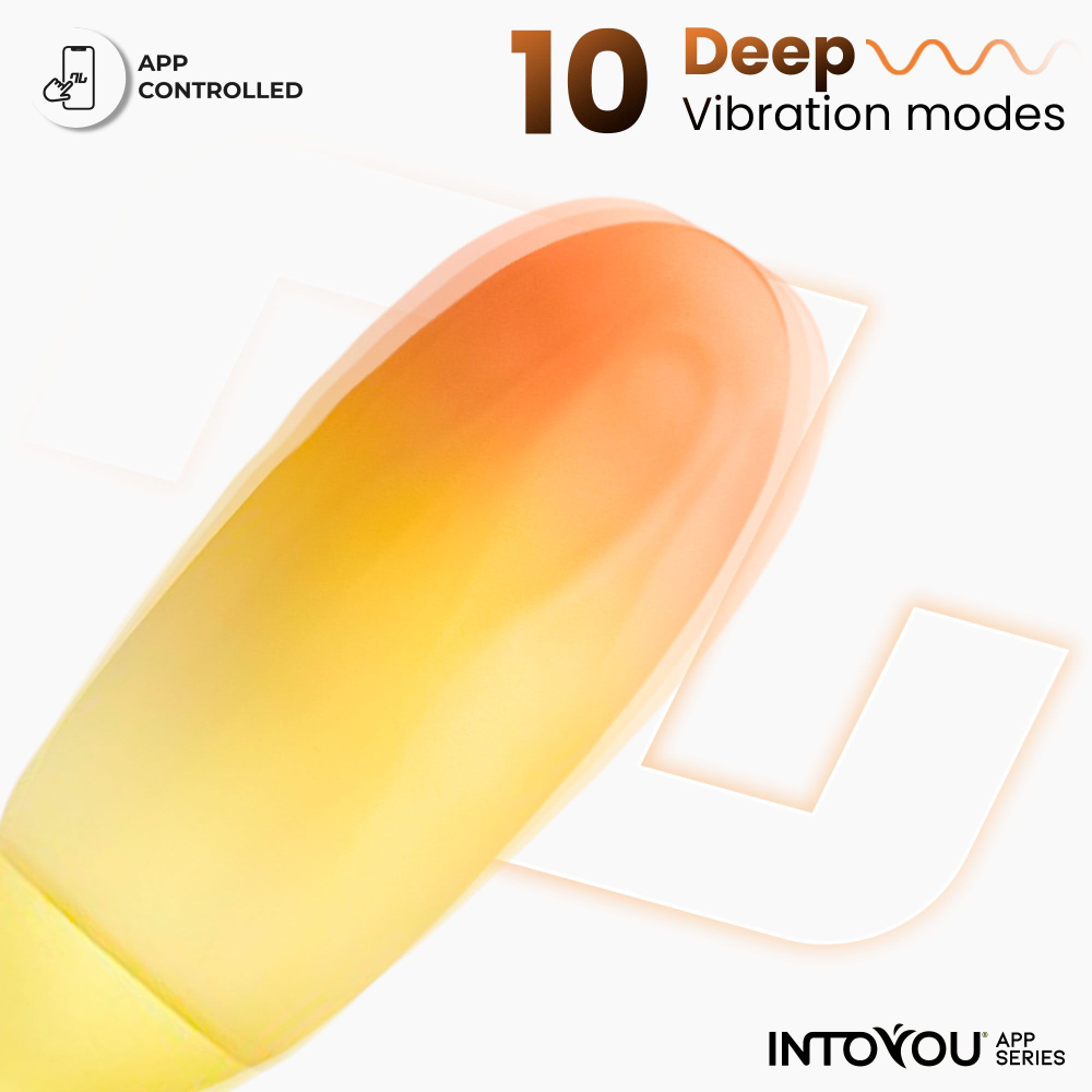 Желтое интерактивное виброяйцо Double Layer Egg (Цвет: желтый)