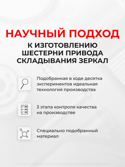 Ремкомплект механизма складывания зеркал Hyundai i30 (I) рестайлинг [Кузов: FD] 03.2010-12.2011 (Z-8)