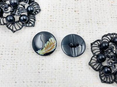 Пуговицы костюмные, d 1,8 см, чёрный