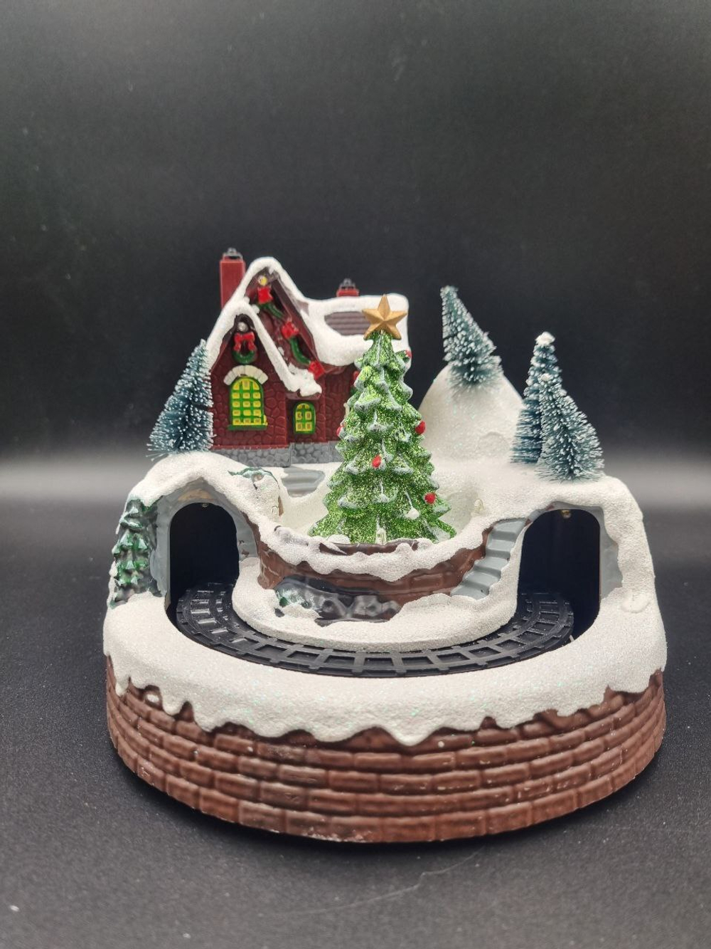 Фигура световая "Рождественский железнодорожный тоннель" H539