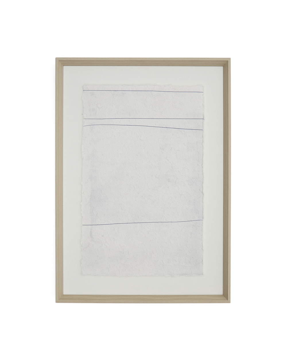 Durkan Абстрактная картина на переработанной бумаге белая 50 x 70 см